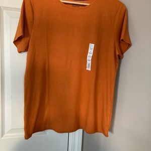 Rust/Orange T-shirt.  Croft Barrow.  Large